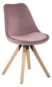 Set 2 scaune actona dima velvet, roz