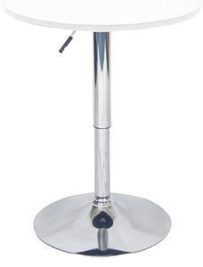 Favi Masă de bar cu înălţime reglabilă, alb, diametru 60 cm, brany Ofertă