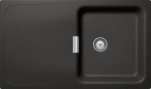 Chiuveta bucatarie schock wembley d-100 cristadur stone 860 x 510 mm, granit, reversibila, montare pe blat, gri piatra