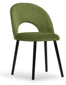 Scaun tanti cu tapiterie din catifea, verde
