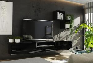 Favi Set mobilier elpaso 35, negru/negru luciu Ofertă