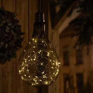 Luxform lighting lampă baterie led pară fumurie fir ps160 transparent 92803.906.00
