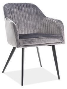 Favi Scaun tapitat elina, gri, 48x47x82 Ofertă