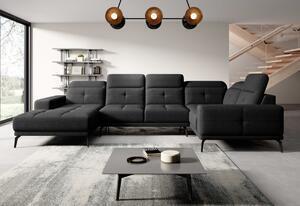 Canapea in forma de u navaro, 350x107x201, flores 10, dreapta