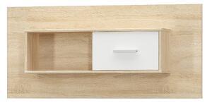 Dulap suspendat tips stejar sonoma/alb, pal, 120x23x55 cm