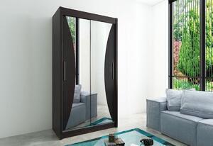 Dulap cu usi glisante tele 100, 100x200x62, negru
