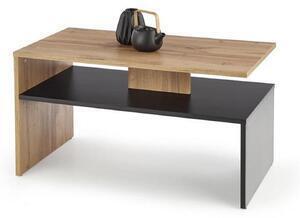 Masuta cafea sigma stejar wotan/negru, 90x50x50 cm