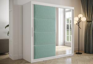 Favi Dulap glisant cu oglinda slapi 2, 180x200x62, alb/manila 11 Ofertă