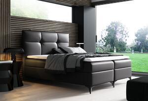 Pat tapitat boxspring lindt + topper, 120x200, madryt 1100