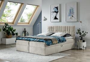 Favi Pat tapitat boxspring number 3, 140x200, riviera 21 Ofertă