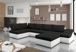 Colțar extensibil în formă de u don jon, 340x90x200, sawana14/soft017white, dreapta