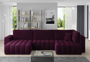 Canapea in forma de u bandito, 350x85x170, mat velvet 25, stanga