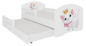 Favi Pat pentru copii moses ii cu barieră, 160x80, model m1, cat Ofertă