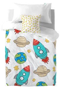 Favi Husă pilotă și pernă din bumbac pentru copii mr. fox space rocket, 140 x 200 cm Ofertă