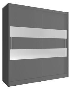 Favi Dulap dormitor nana 2, 180/200/62, grafit Ofertă