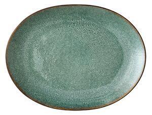 Favi Platou servire din gresie bitz mensa, 30 x 22,5 cm, verde Ofertă