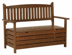 Favi Bancă de grădină, maro, 124cm, dilka Ofertă