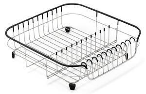 Favi Scurgător vase, oțel inoxidabil addis, 38 x 36,5 x 12 cm, detalii negre Ofertă