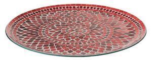 Favi Mosaic platou servire, sticla, rosu Ofertă
