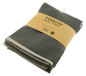 Favi Set 3 prosoape de bumbac tiseco home studio, 50 x 70 cm, gri Ofertă