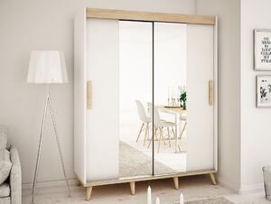 Favi Dulap culisant harald t1 180, 180,5x208x62, alb / sonoma / fag Ofertă