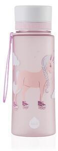 Sticlă equa unicorn, 600 ml, roz