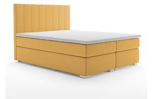 Pat tapițat boxspring maresa, 140x200, magic velvet 2215