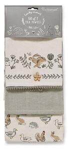 Favi Set 3 prosoape de bucătărie din bumbac cooksmart ® country animals Ofertă