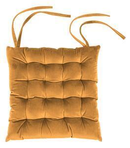 Favi Pernă scaun din catifea tiseco home studio, 37 x 37 cm, portocaliu Ofertă