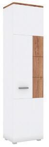 Favi Dulap candy, alb/stejar, cu o usa, 50.2x38x205 cm Ofertă
