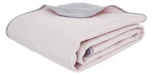 Favi Cuvertură matlasată catherine lansfield blossom, 240 x 260 cm, gri-roz Ofertă