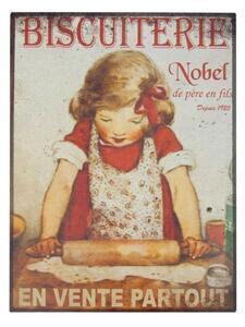 Favi Poster metalic antic line biscuiterie, 35 x 37 cm Ofertă