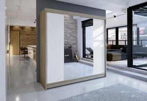 Favi Dulap stalin ii, 180x215x58, sonoma/alb Ofertă