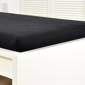 Favi Cearșaf de pat cu elastic din jersey, negru negru Ofertă
