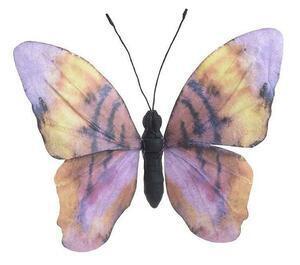 Favi Decoratiune fluture mediu, hartie, multicolor, flora Ofertă