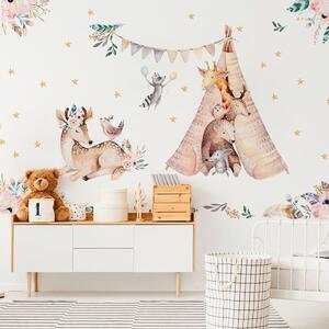 Favi Autocolante de perete pentru camera copiilor ambiance rabbits woodland Ofertă