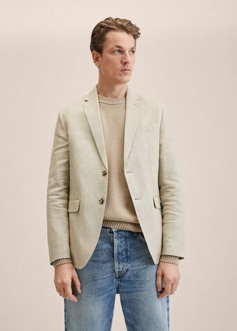 MANGO Sacou slim fit din in 100% Ofertă