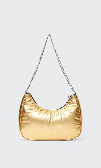 Stradivarius Geantă crossbody din textil cu lanț Ofertă