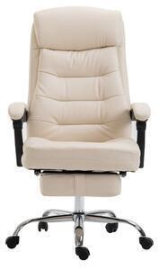 Favi Scaun directorial cu suport picioare, funcție recliner, sib 7568, crem Ofertă