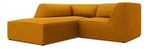 Favi Coltar modular ruby, cu 3 locuri colt pe partea stanga si tapiterie din catifea reiata Ofertă