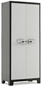 Favi Keter dulap de depozitare cu rafturi titan, negru și gri, 182 cm 246914 Ofertă