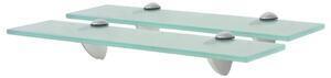 Favi Rafturi suspendate, 2 buc., 40 x 20 cm, sticlă, 8 mm Ofertă