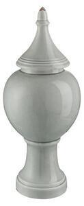 Favi Taper vas decorativ cu capac, ceramica, gri Ofertă