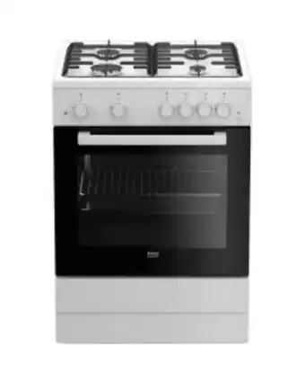 Flanco Aragaz pe gaz beko fsgt62110gwo, rotisor, grill, 4 arzatoare Ofertă