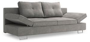 Favi Canapea extensibila 2 locuri zircon cu tesatura structurala, gri Ofertă