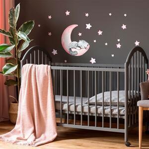 Favi Autocolante de perete pentru camera copiilor ambiance magic cat, roz Ofertă