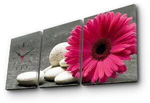 Favi Ceas de perete cu imagine gerbera, 96 x 40 cm Ofertă