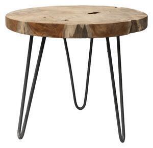 Favi Măsuță auxiliară din lemn de tec hsm collection helen, ⌀ 55 cm Ofertă