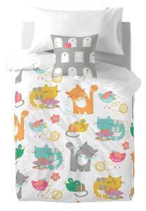 Favi Lenjerie de pat din bumbac pentru copii moshi moshi cat & mouse, 140 x 200 cm Ofertă