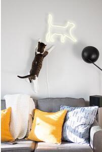 Favi Decorațiune luminoasă de perete candy shock cat, 40 x 37 cm, alb Ofertă